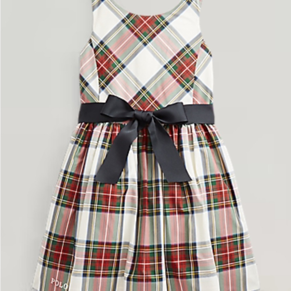Polo by Ralph Lauren Plaid Fit-and-Flare Girl’s Dress size 5 - Picture 1 of 4